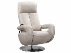 Rosario - fauteuil relax electrique cuir gris clair