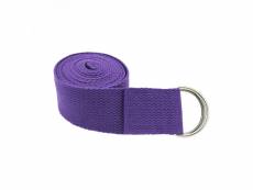 Sangle, ceinture de yoga 183 x 3,8 cm réglable - violet