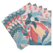 Serviettes en papier motif végétal multicolore (x20)