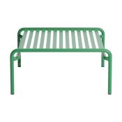 Table basse de jardin en aluminium vert menthe 60x69cm