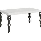 Table extensible 90x160/420 cm Karamay Frêne Blanc
