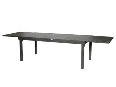 Table extensible rectangulaire alu Piazza 10/12 places Graphite - Hespéride
