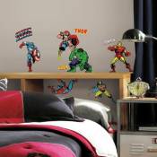 Thedecofactory - marvel classic - Stickers repositionnables Marvel Classic - Multicolore