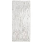 Thedecofactory - neo yoga - Tapis lavable à base fine et souple extra doux blanc 80x180 - Blanc
