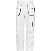 Trizeratop - Pantalon de travail Bundhose blanc/gris 60 Taille 60 - weiss