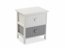 Versa karachi armoire de salle de bain, commode pour organiser, rangement moderne, , dimensions (h x l x l) 41 x 27 x 37 cm, madera, couleur: blanc et