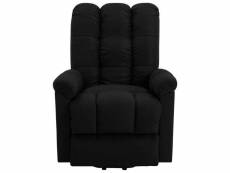 Vidaxl fauteuil noir tissu 321382