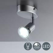 B.K.Licht plafonnier LED 1 spot orientable, applique