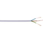 Câble électrique domestique souple - H05 VV-F gris - 3G0,75 mm² - Couronne de 50 m - Lynelec
