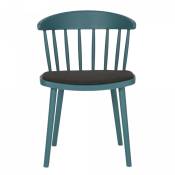 Chaise de salle à manger néo rétro bleu