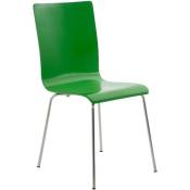 Chaise en bois avec piètement en métal pepe Vert