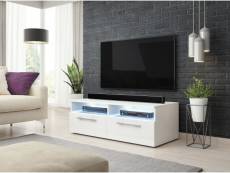 Classic zumbi meuble tv blanc / blanc brillant 100cm led