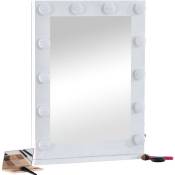 CLP - Miroir de maquillage avec lumières Visalia blanc