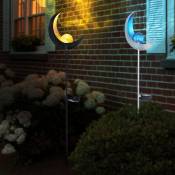 Design led lumière solaire éclairage extérieur décoration prise lampe design lune