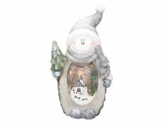 Ecd germany figurine de bonhomme de neige avec éclairage