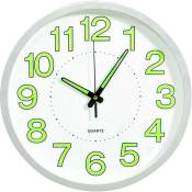 Fimei - Horloge murale lumineuse Blanc 30 cm