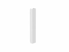 Goulotte passe-câbles verticale de bureau 35 cm blanc
