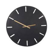 Horloge en métal noir 58 cm - Noir - Table Passion