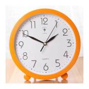 Horloge murale, bureau/cuisine/chambre/salle de bain 10 pouces orange 1 piècessalon Chambre