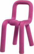 Housse de chaise / Pour chaise Bold - Moustache rose en tissu