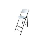 Interouge - Chaise haute tabouret pliant haut polyéthylène