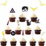 JeVenis Lot de 15 décorations de cupcakes inspirées