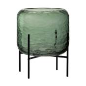 Jolipa - Vase rond irrégulier verre vert small 25x20x20cm - Vert