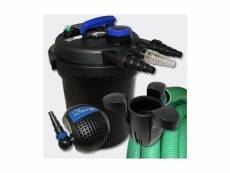 Kit de filtration à pression 6000l uvc 11w pompe tuyau ecumeur 30 helloshop26 4216181