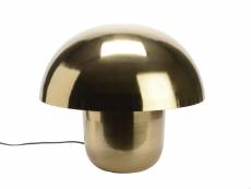 Lampe champignon dorée 38 cm - amadeus