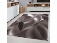 Mia - tapis à vagues abstrait - beige 120 x 170 cm PLUS1201708008BROWN