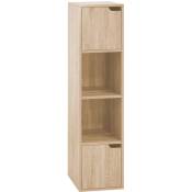 Miracle - Bibliothèque modulaire en bois avec compartiments et portes - 2 compartiments et 2 portes