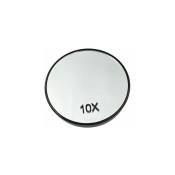 Miroir de maquillage grossissant 10x, rond grossissant