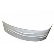 Ondee - Tablier de baignoire Gauche fany - Tablier motif vague 160x90cm - abs - Blanc - Blanc