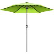 Oviala - Parasol droit 3m en aluminium vert - Vert