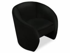 Paris prix - fauteuil design "arrondi" 84cm noir