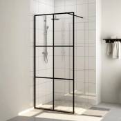 Paroi de douche avec verre esg transparent 80x195 cm