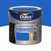 Peinture multi supports extérieure garantie 8 ans Dulux Valentine satin bleu breton 2L