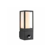 Saxby Lighting - Applique moderne Lantern Polycarbonate,Alliage d'aluminium moulé Peinture gris texturée,plastique opale 21 Cm - Gris