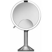 Simplehuman Miroirs cosmétiques - Miroir cosmétique avec éclairage LED, inox brossé ST3024