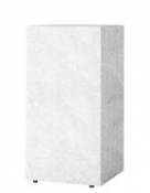 Table d'appoint Plinth Tall / Marbre - 30 x 30 x H 51 cm - Menu blanc en pierre
