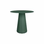 Table ronde Ankara INDOOR / Ø 80 cm - Acier - Matière Grise vert en métal