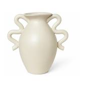 Vase de table en grès crème 27,5 x 27 x 18 cm Verso - Ferm Living