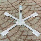 Base en croix repliable pour mâts de parasols en acier de 38 à 50 mm. - Salle de repos