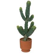 Cactus artificiel Ali rose terracotta H49cm Atmosphera