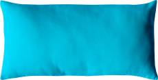 Coussin non déhoussable en coton uni - Turquoise - 30 x 50 cm