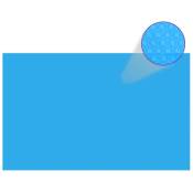 Couverture de piscine rectangulaire 800x500 cm pe Bleu