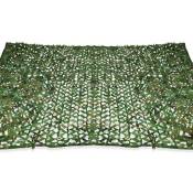 Dpzo - Voile d'ombrage rectangulaire design ombrière camouflage 3x5 m treillis vert