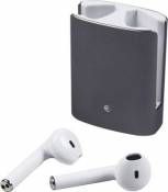 Ecouteurs Bluetooth boîtier gris