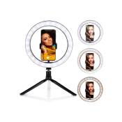 [JAMAIS UTILISE] Grundig Selfie Ring Lamp on Tripod - Ring Light - pour Smartphone - Social Media et Vlogs - LED - Flexible - 25 cm