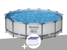 Kit piscine tubulaire Bestway Steel Pro Max ronde 4,27 x 1,07 m + 6 cartouches de filtration